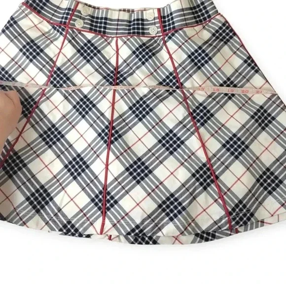 Tuckernuck Americana Plaid 15 Inch Woven Renee Golf Skirt Size Medium NWT - Picture 4 of 14